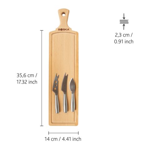 BOSKA Käse-Set Amigo braun-Stahl | ohne Werbeanbringung | Nicht verfügbar | Nicht verfügbar