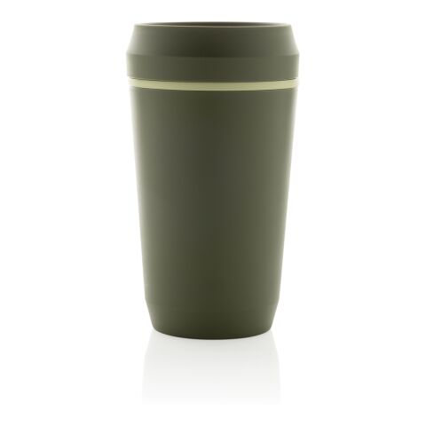 Topl-Becher aus rec. Kunststoff mit 360-Grad-Deckel 354ml grün | ohne Werbeanbringung | Nicht verfügbar | Nicht verfügbar