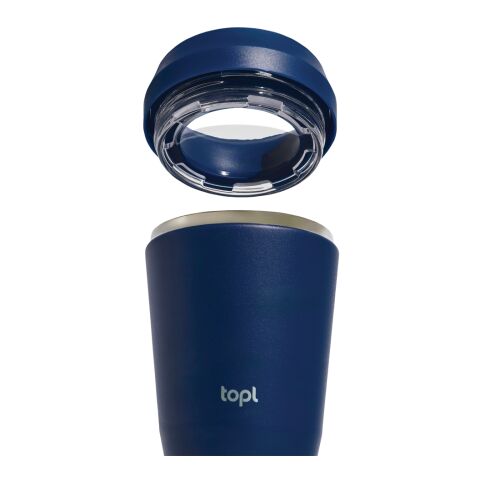 Topl-Trinkbecher aus rec. Stahl mit 360-Grad-Deckel 236ml navy blau | ohne Werbeanbringung | Nicht verfügbar | Nicht verfügbar
