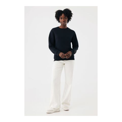 IQONIQ Torla Rundhals-Pullover aus recycelter Baumwolle schwarz | 4XL