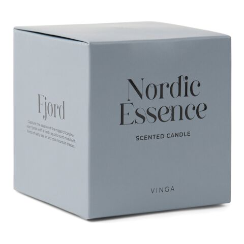 Nordic Essence Duftkerze klein blau-dunkelbraun | ohne Werbeanbringung
