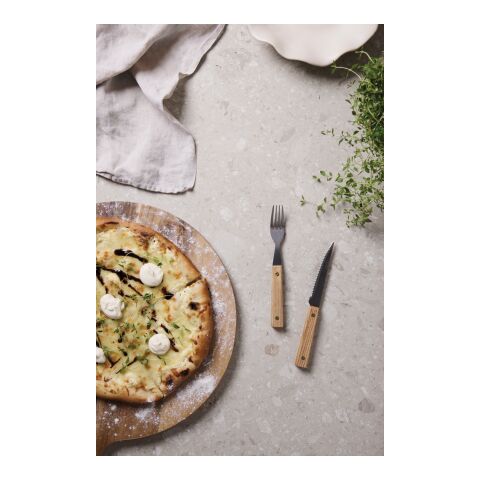 VINGA Paso 8-teiliges Grill-Besteck-Set braun | ohne Werbeanbringung | Nicht verfügbar | Nicht verfügbar