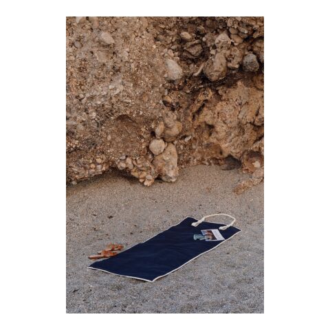 VINGA Volonne AWARE™ Strandmatte aus recyceltem Canvas blau-off white | ohne Werbeanbringung | Nicht verfügbar | Nicht verfügbar | Nicht verfügbar