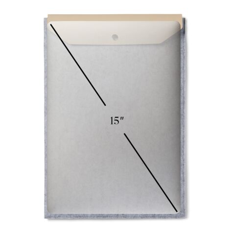 VINGA Albon 14" Laptop-Seeve aus GRS recyceltem Filz grau | ohne Werbeanbringung | Nicht verfügbar | Nicht verfügbar