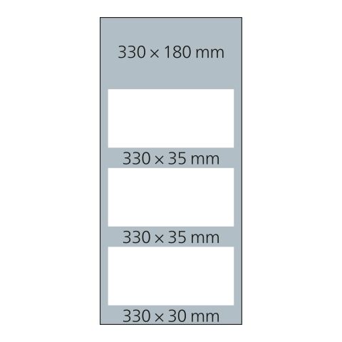 3-Monatskalender Mehrblock Profil 3 EXPRESS Schrift modern Hellgrau | 330 × 700 mm | ohne Werbeanbringung
