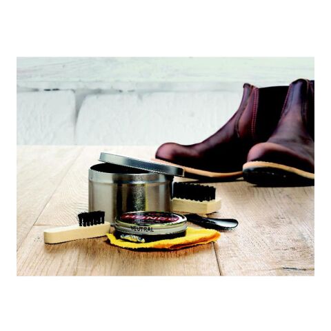 Schuhputz-Set 5-teilig mattsilber | ohne Werbeanbringung | Nicht verfügbar | Nicht verfügbar | Nicht verfügbar