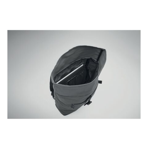 Rolltop-Rucksack 600D dunkelgrau | ohne Werbeanbringung | Nicht verfügbar | Nicht verfügbar | Nicht verfügbar