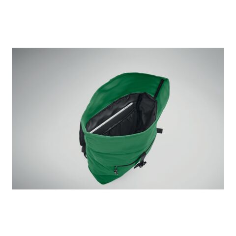 Rolltop-Rucksack 600D dunkelgrün | ohne Werbeanbringung | Nicht verfügbar | Nicht verfügbar | Nicht verfügbar