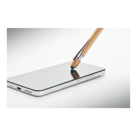 Druckkugelschreiber mit Stylus holzfarben | ohne Werbeanbringung | Nicht verfügbar | Nicht verfügbar