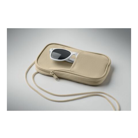 Crossbody-Reisetasche RPET beige