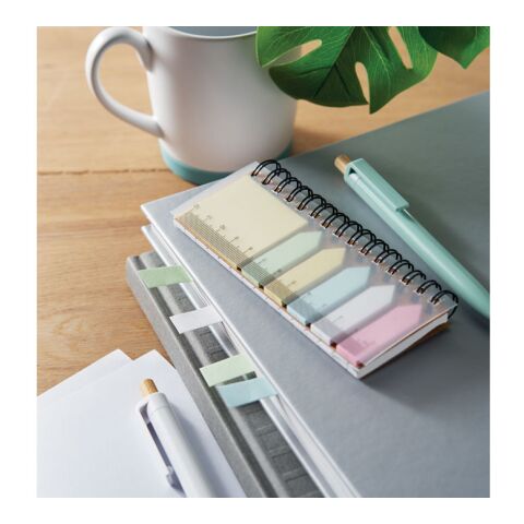 Notizzettel-Pad in PP beige | ohne Werbeanbringung | Nicht verfügbar | Nicht verfügbar | Nicht verfügbar