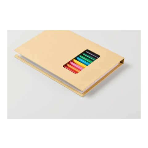 Malset mit 12 Buntstiften beige | ohne Werbeanbringung | Nicht verfügbar | Nicht verfügbar