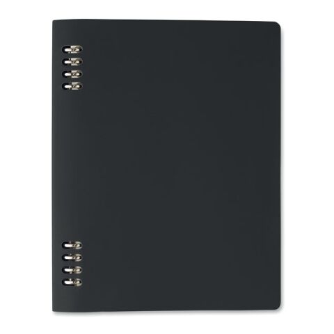 DIN A5 PU-Notizbuch schwarz