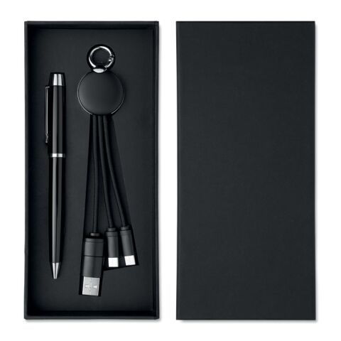Geschenkset 2-teilig schwarz