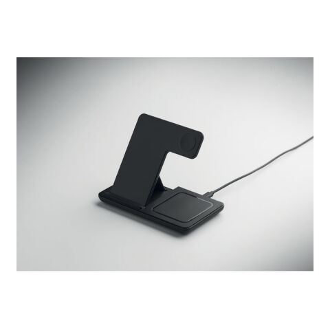 Faltbares 3in1 Ladegerät 15W schwarz