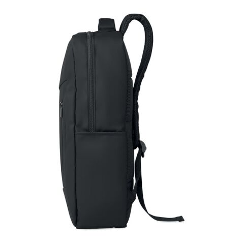 15" PU RPET Laptop-Rucksack schwarz