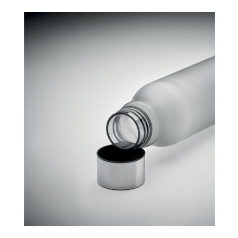 Trinkflasche RPET 600ml transparent grau | ohne Werbeanbringung | Nicht verfügbar | Nicht verfügbar