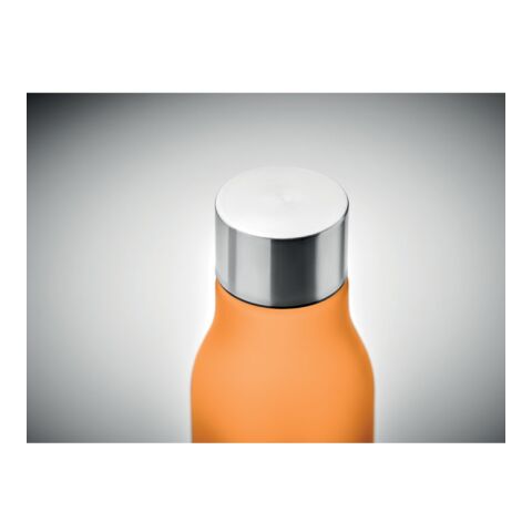 Trinkflasche RPET 600ml transparent orange | ohne Werbeanbringung | Nicht verfügbar | Nicht verfügbar