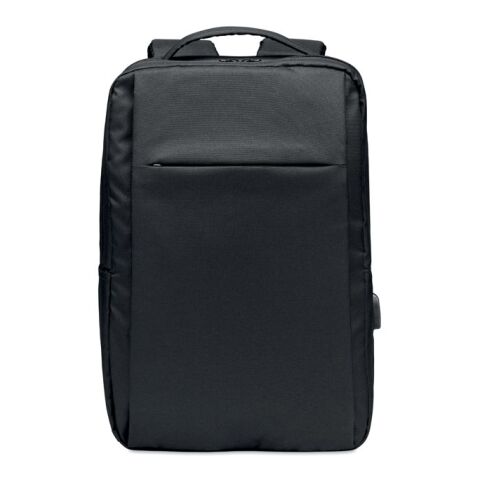 Laptop Rucksack 300D RPET &quot;Seoul&quot; schwarz | ohne Werbeanbringung | Nicht verfügbar | Nicht verfügbar | Nicht verfügbar