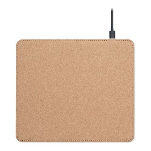 Mousepad mit Ladestation 10W beige | ohne Werbeanbringung | Nicht verfügbar | Nicht verfügbar