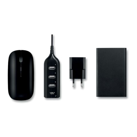 5-teiliges Computer-Accessoire-Set schwarz | ohne Werbeanbringung | Nicht verfügbar | Nicht verfügbar | Nicht verfügbar