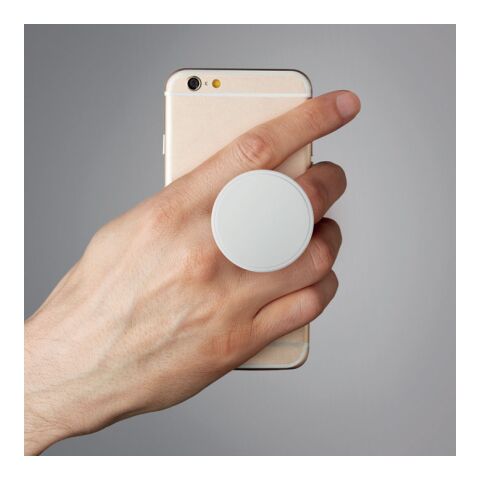 Runder Smartphone Halter weiß | ohne Werbeanbringung | Nicht verfügbar | Nicht verfügbar | Nicht verfügbar