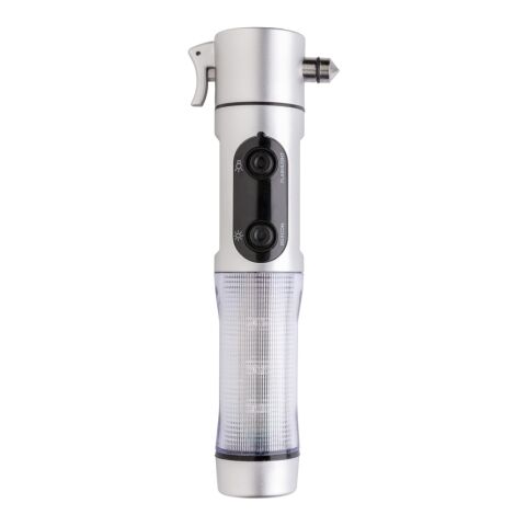 Notfalllicht mit Nothammer silber | ohne Werbeanbringung | Nicht verfügbar | Nicht verfügbar