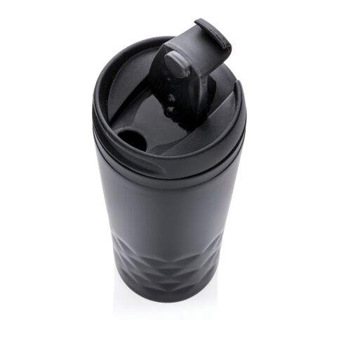 Stainless-Steel geometrischer Becher schwarz | ohne Werbeanbringung | Nicht verfügbar | Nicht verfügbar | Nicht verfügbar