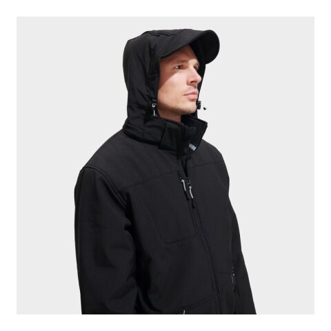 Rock Herren-Winter-Softshelljacke schwarz | L