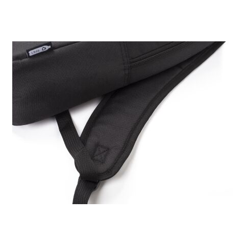 RPET Polyester (600D) Laptop-Rucksack Phineas Schwarz | ohne Werbeanbringung | Nicht verfügbar | Nicht verfügbar