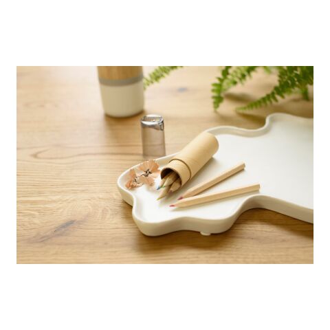 Buntstifte-Set &#039;Toby&#039;, 6-tlg. Rot | ohne Werbeanbringung | Nicht verfügbar | Nicht verfügbar