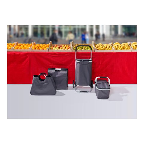 Einkaufswagen &#039;Center&#039; aus Polyester Grau | ohne Werbeanbringung | Nicht verfügbar | Nicht verfügbar