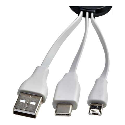 Ladekabelset &#039;Triple&#039; mit drei Steckern Schwarz | ohne Werbeanbringung | Nicht verfügbar | Nicht verfügbar