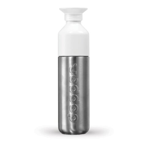 Dopper Steel 490 ml silber/weiß | ohne Werbeanbringung | Nicht verfügbar | Nicht verfügbar