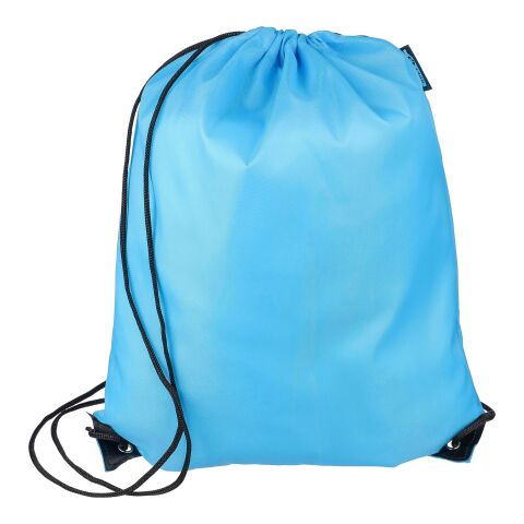 rPET 210D Polyester Rucksack mit Kordelzug Calix Weiß | ohne Werbeanbringung | Nicht verfügbar | Nicht verfügbar