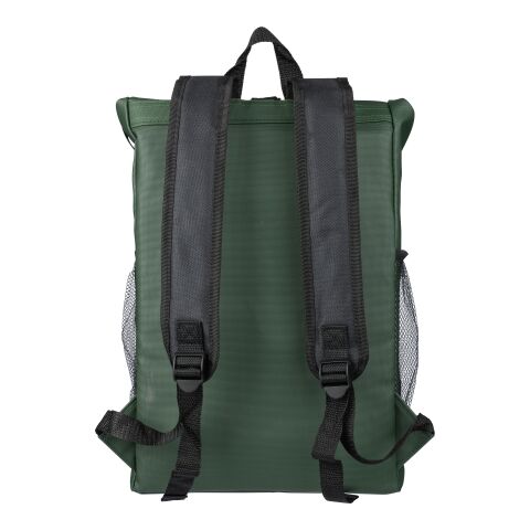 rPET-Polyester (600D) Rolltop-Rucksack Yani Grün | ohne Werbeanbringung | Nicht verfügbar | Nicht verfügbar