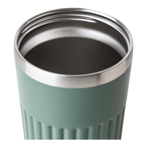Reisebecher aus recyceltem Edelstahl (400 ml) Chiara Grün