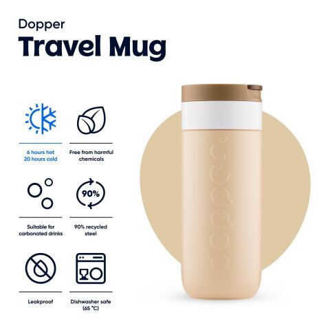 Dopper-Reisebecher 400 ml Erdiges Braun | ohne Werbeanbringung | Nicht verfügbar | Nicht verfügbar