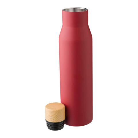 Doppelwandige Flasche aus Edelstahl Christian dunkelrot