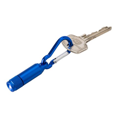 Mini-Taschenlampe aus Aluminium mit Karabiner Grün