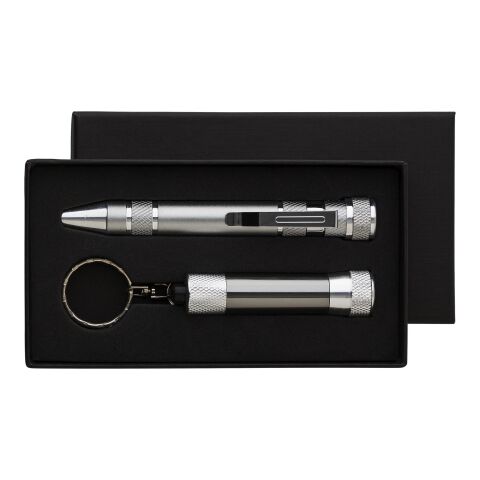 Werkzeug-Set &#039;Parat&#039; aus Metall Grau | ohne Werbeanbringung | Nicht verfügbar | Nicht verfügbar