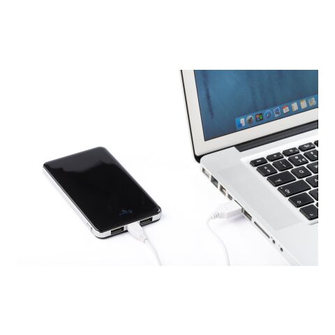 Powerbank &#039;Flatline&#039; aus ABS-Kunststoff Weiß | ohne Werbeanbringung | Nicht verfügbar | Nicht verfügbar