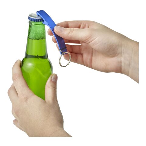 Kapselheber &#039;Crown&#039; aus Aluminium mit Schlüsselring Rot | ohne Werbeanbringung | Nicht verfügbar | Nicht verfügbar