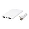 Slender 4000 mAh flache Dual Powerbank Standard | weiß | ohne Werbeanbringung | Nicht verfügbar | Nicht verfügbar
