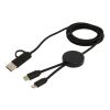 Citala 150 cm 5-in-1 Kabel aus recyceltem Kunststoff für Datenübertragung und 27W Schnellladung Standard | schwarz | ohne Werbeanbringung | Nicht verfügbar | Nicht verfügbar