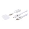 Franz 5 in 1 Lanyard Kabel aus recyceltem Kunststoff mit Schnellladefunktion Standard | weiß | ohne Werbeanbringung | Nicht verfügbar | Nicht verfügbar | Nicht verfügbar