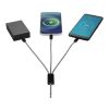 Alphecca 5-in-1-Ladekabel aus recyceltem Aluminium und RPET schwarz