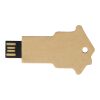 Haus USB-Stick 2.0 aus recyceltem Papier Kraftpapier | 1 GB | 1-farbiger Tampondruck | Vorderseite | 36 mm x 14 mm