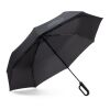 CAMILLE. Großer Regenschirm (27") aus 190T Pongee schwarz