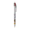 BIC® 4 Colours Kugelschreiber BritePix Digital weiß | 1-farbiger Siebdruck | Upper Part-gegenüber vom Clip | 22.00 mm x 10.00 mm